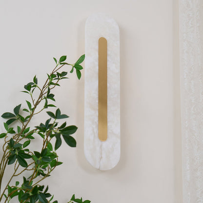 Alabaster Wall Sconce | Brass & Alabaster | Set of 2