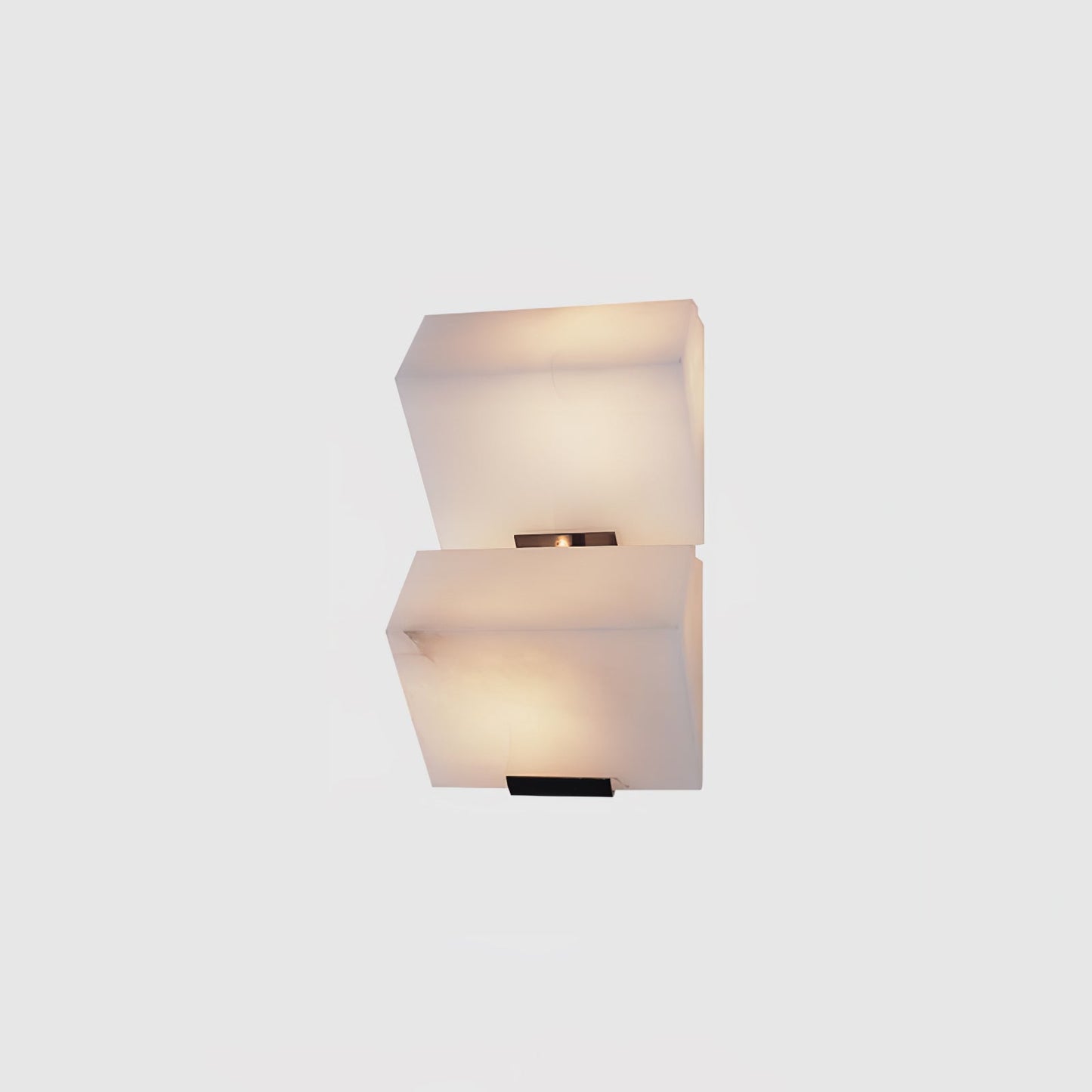 Alabaster Wall Lamp | White Alabaster & Metal | 2-Pack