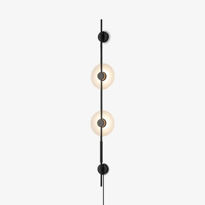 Alabaster Wall Sconce | Metal & Alabaster | Vertical