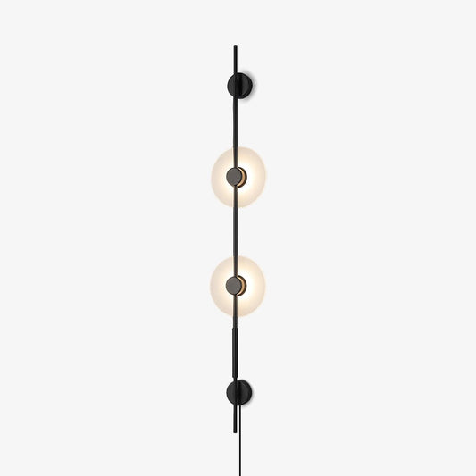 Alabaster Wall Sconce | Metal & Alabaster | Vertical