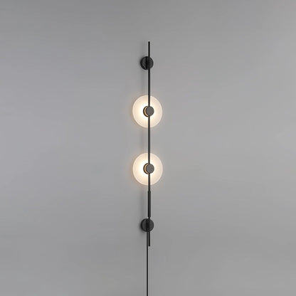 Alabaster Wall Sconce | Metal & Alabaster | Vertical