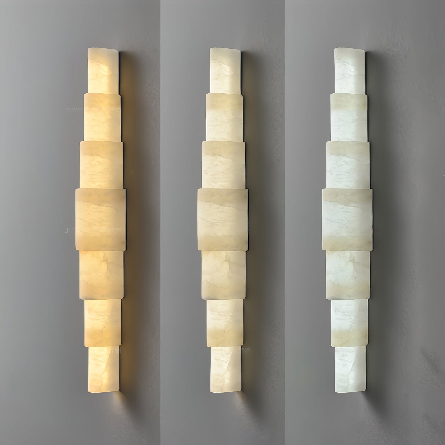 Alba Wall Sconce | Alabaster | White
