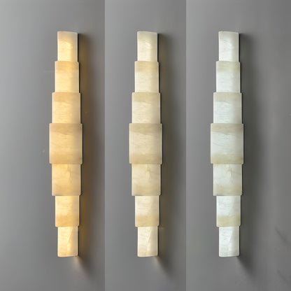 Alba Wall Sconce | Alabaster | White