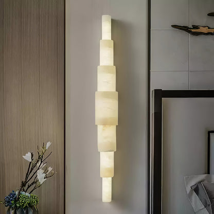 Alba Wall Sconce | Alabaster | White