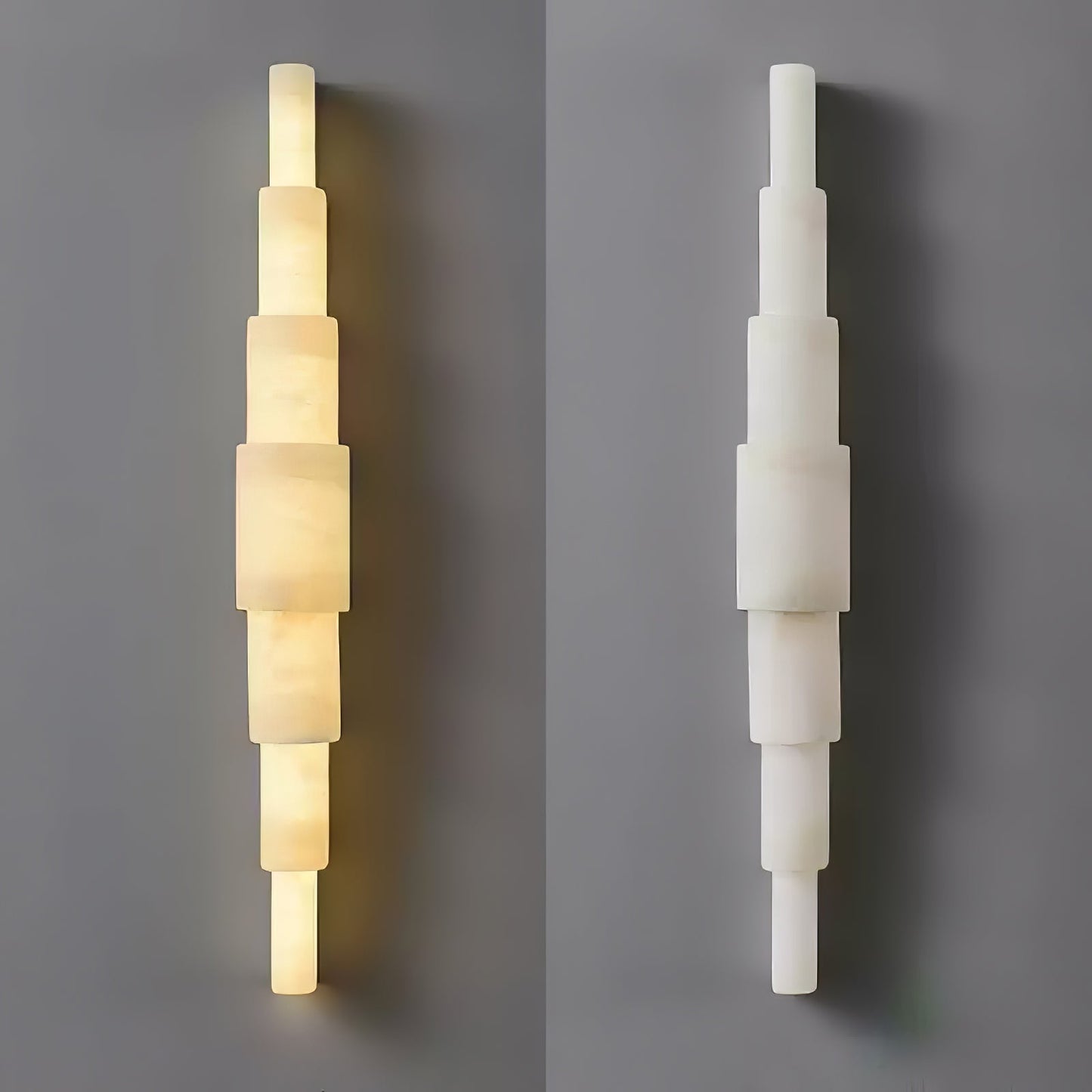 Alba Wall Sconce | Alabaster | White