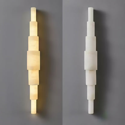Alba Wall Sconce | Alabaster | White