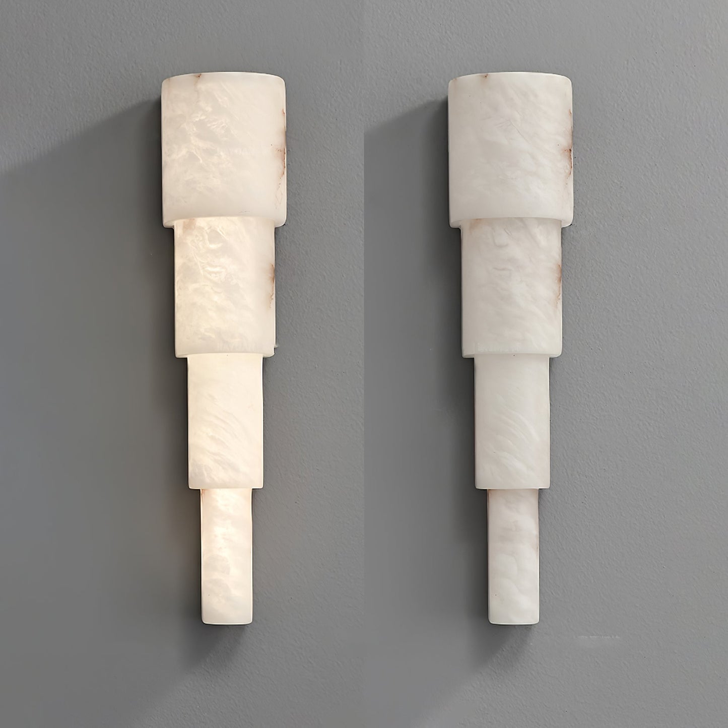 Alba Wall Sconce | Alabaster | White