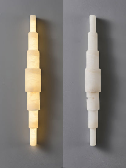 Alba Wall Sconce | Alabaster | White