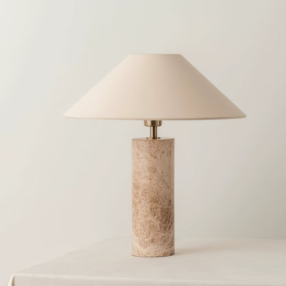 Alba Stone Table Lamp | Marble Base | Grey