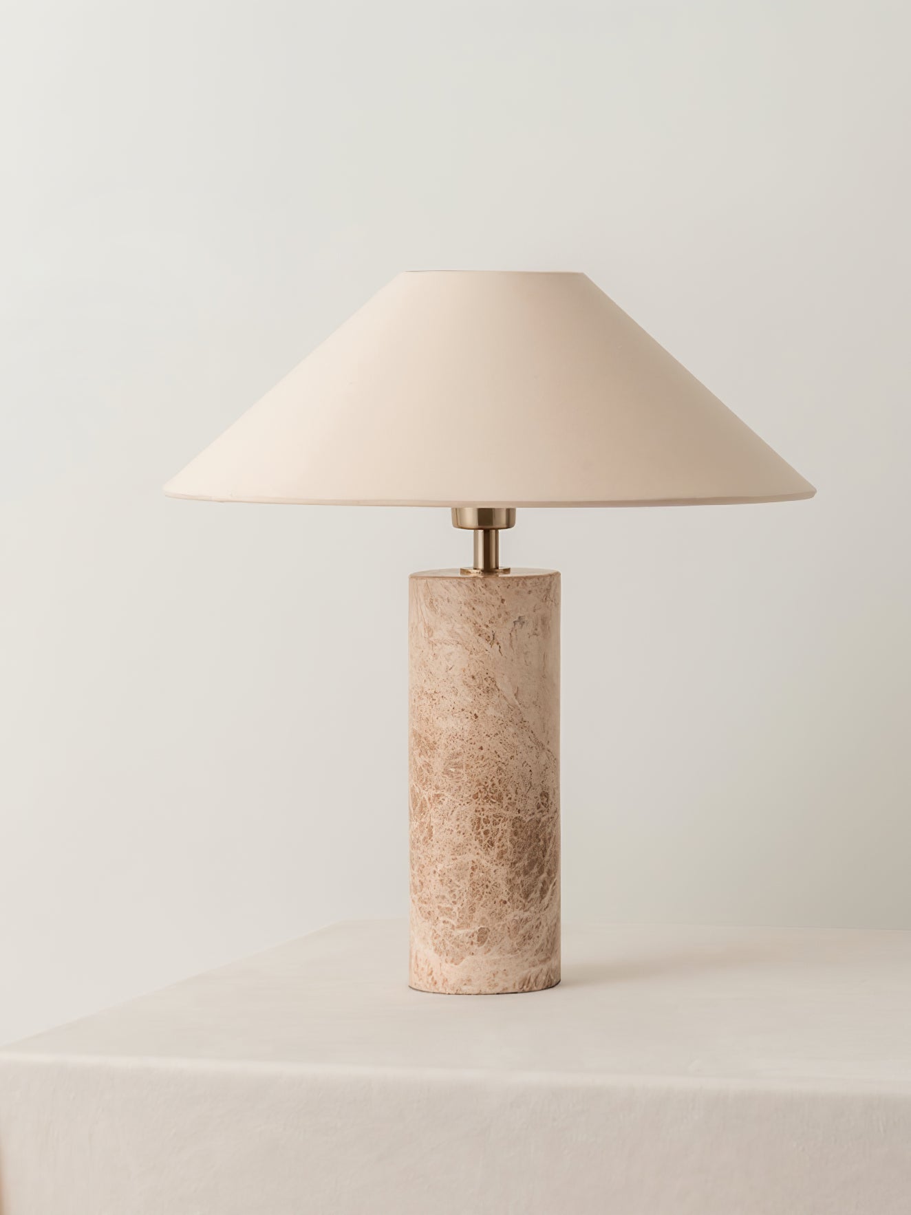 Alba Stone Table Lamp | Marble Base | Grey