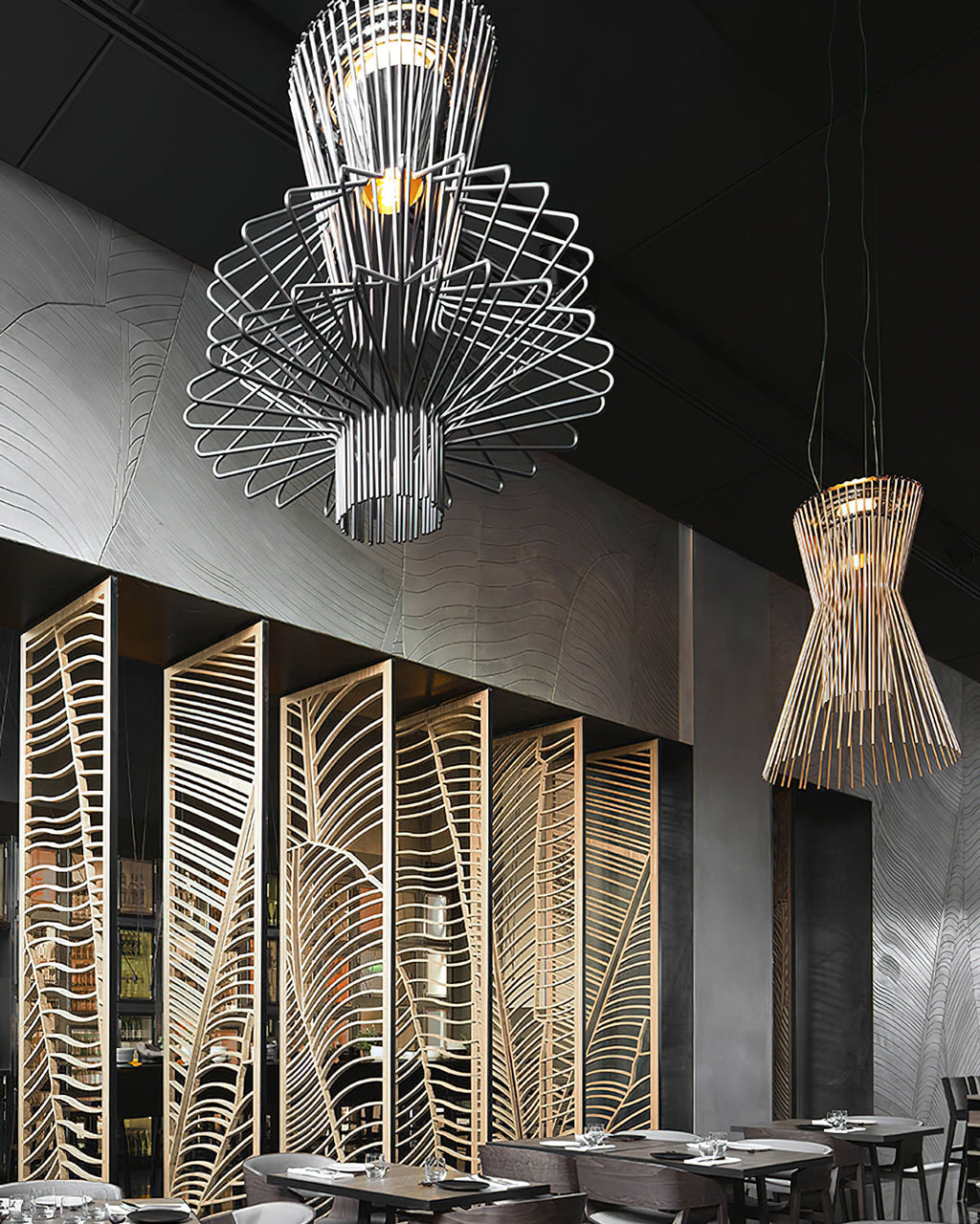 Allegretto Vivace Pendant Light | Iron & Stainless Steel | Black, Gold, Brown Options
