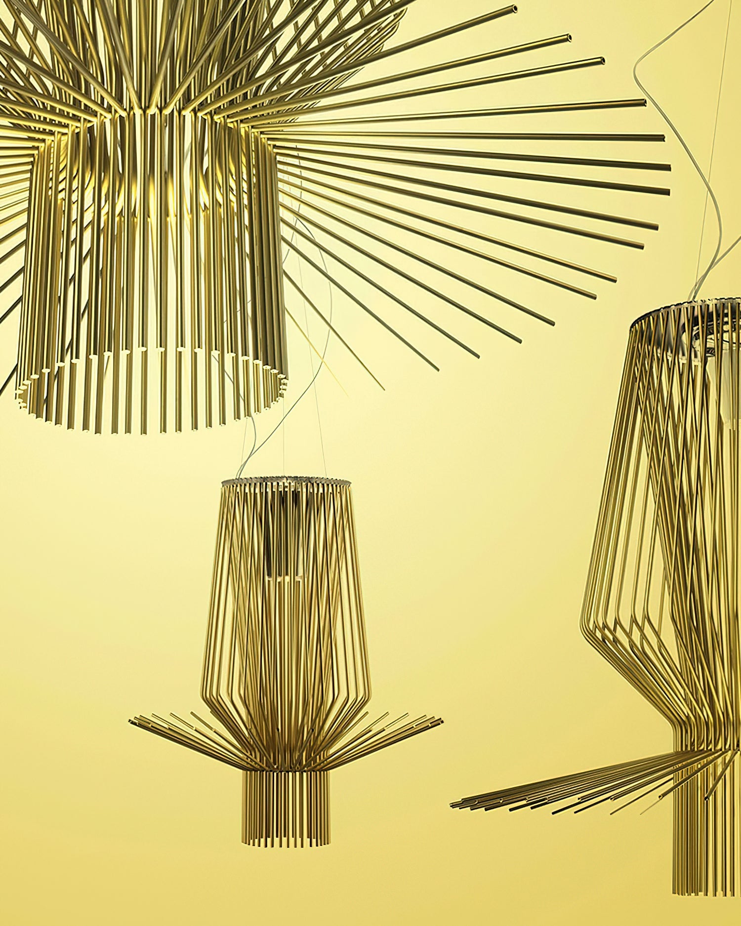Allegretto Vivace Pendant Light | Iron & Stainless Steel | Black, Gold, Brown Options