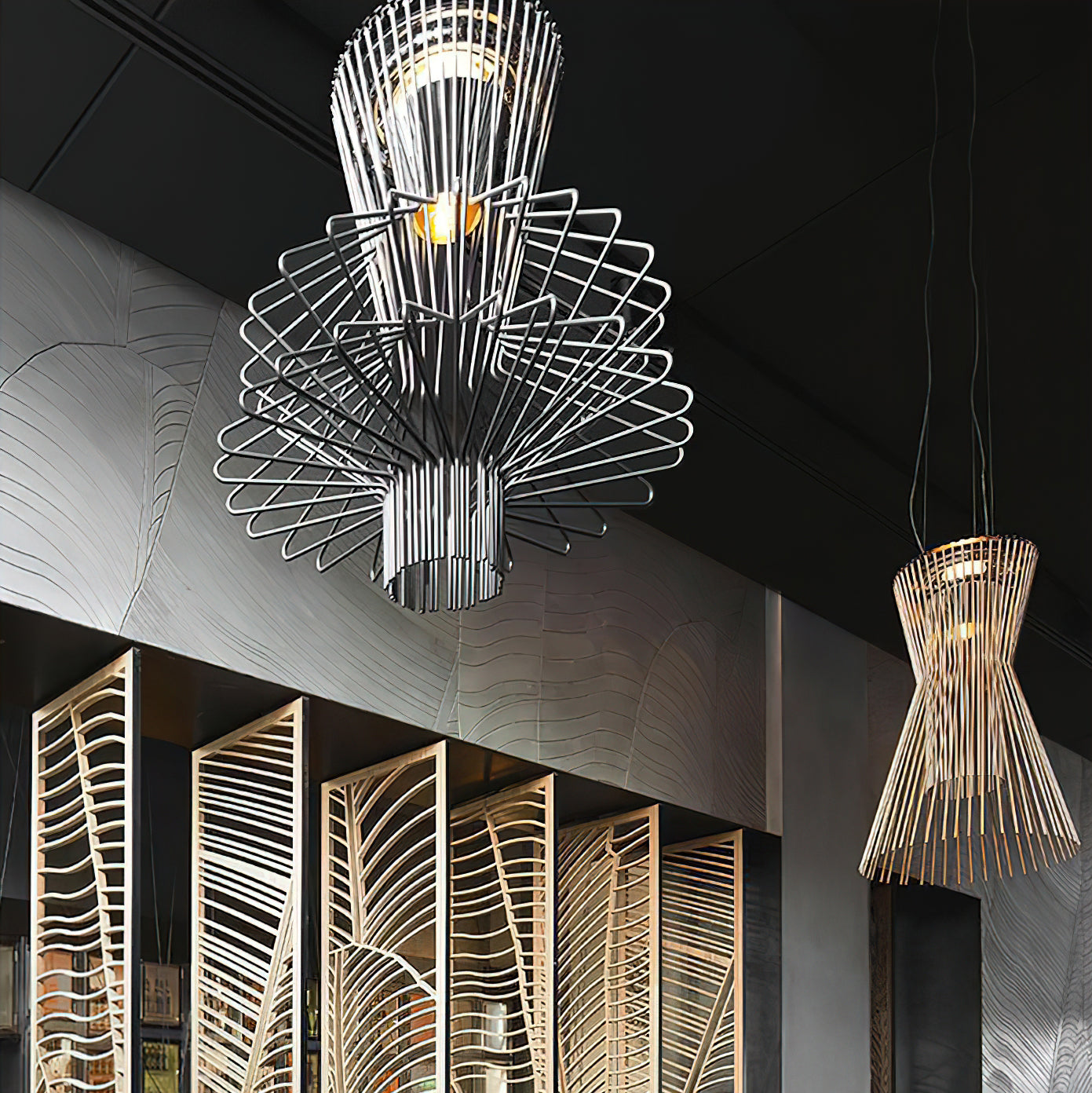 Allegretto Vivace Pendant Light | Iron & Stainless Steel | Black, Gold, Brown Options