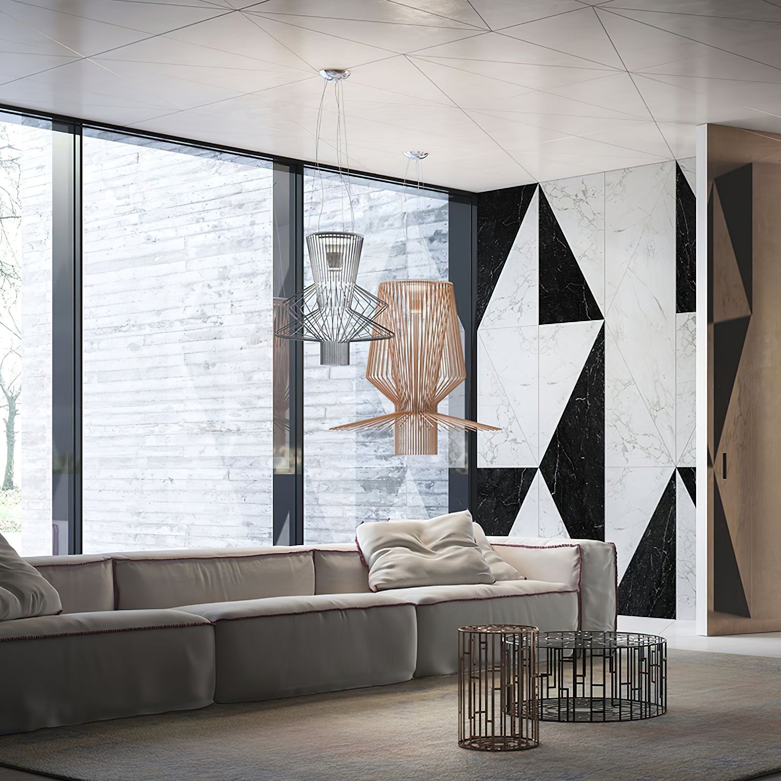 Allegretto Vivace Pendant Light | Iron & Stainless Steel | Black, Gold, Brown Options