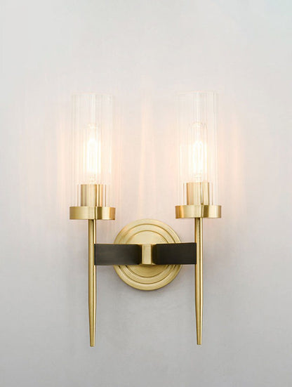 Alouette Wall Light | Copper & Glass | Brass Finish