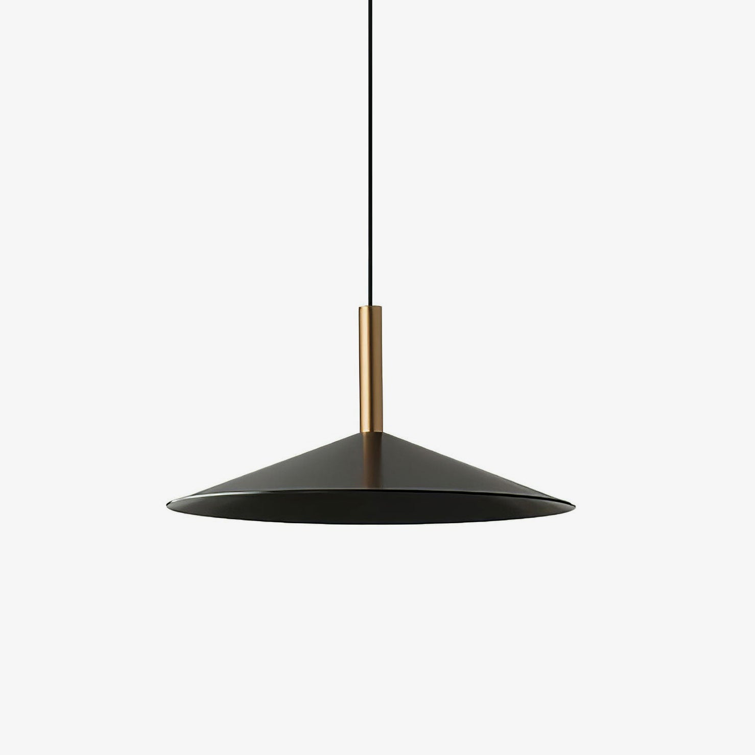 Altura Pendant Lamp | Aluminum & Metal | Gold & Black Shade