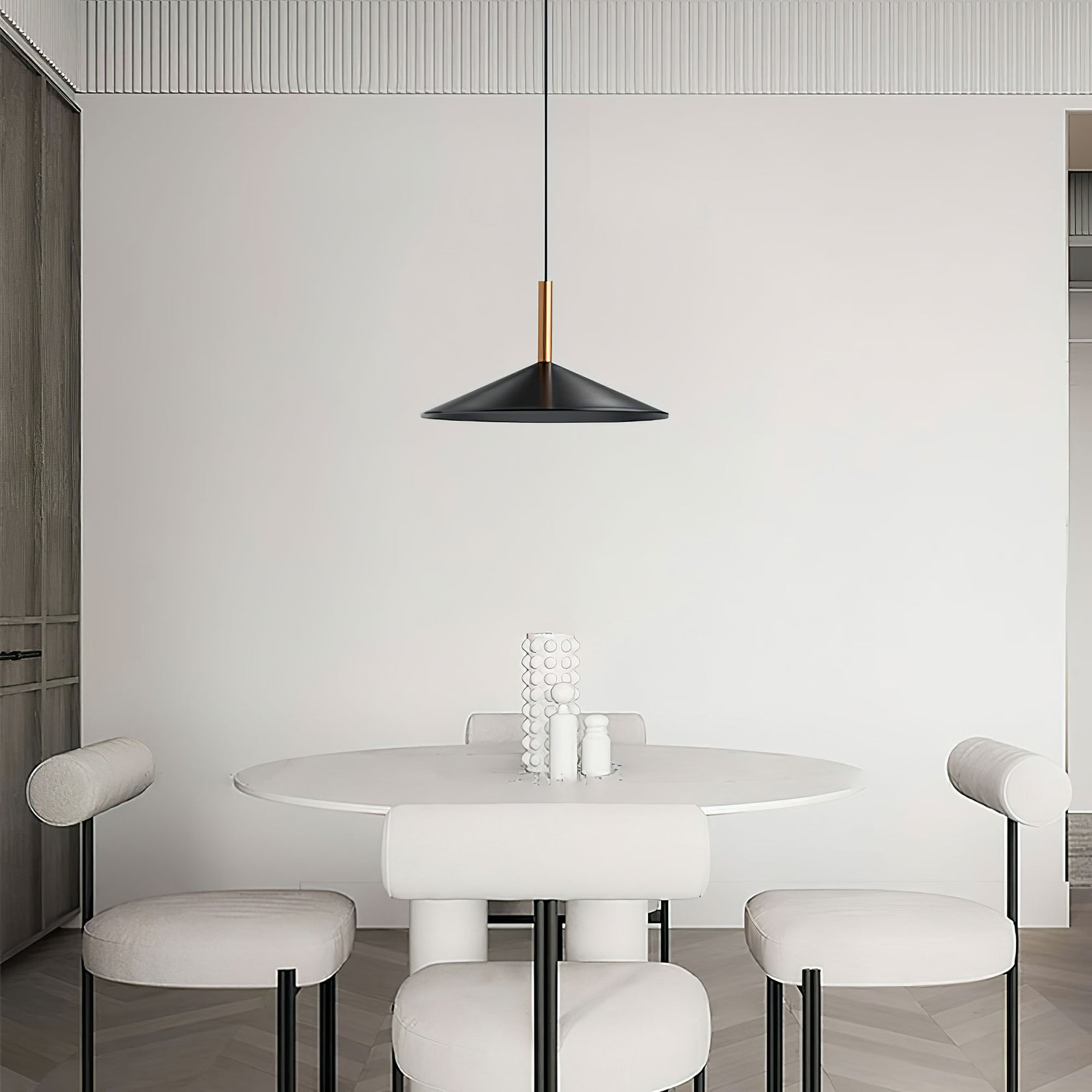Altura Pendant Lamp | Aluminum & Metal | Gold & Black Shade