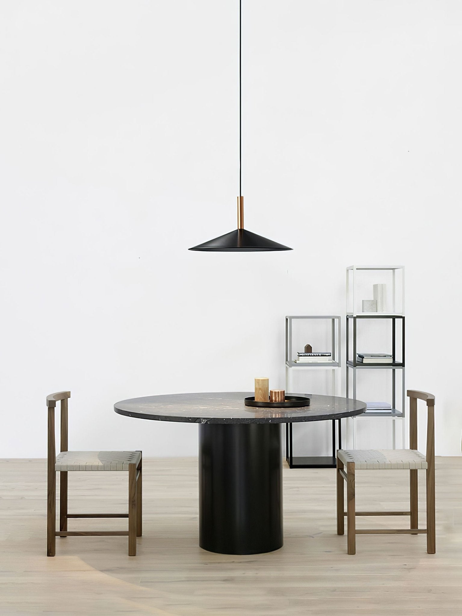 Altura Pendant Lamp | Aluminum & Metal | Gold & Black Shade