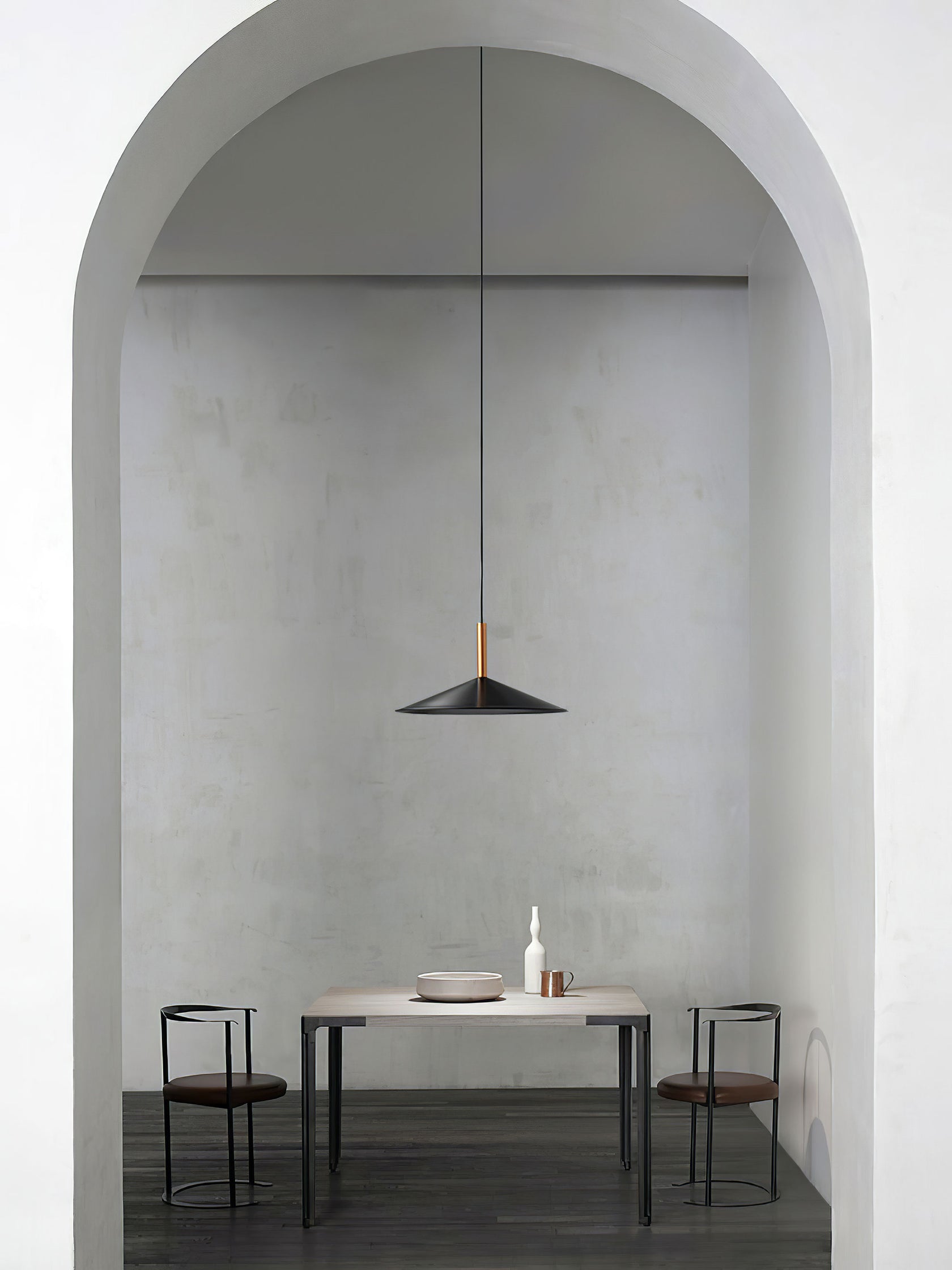 Altura Pendant Lamp | Aluminum & Metal | Gold & Black Shade