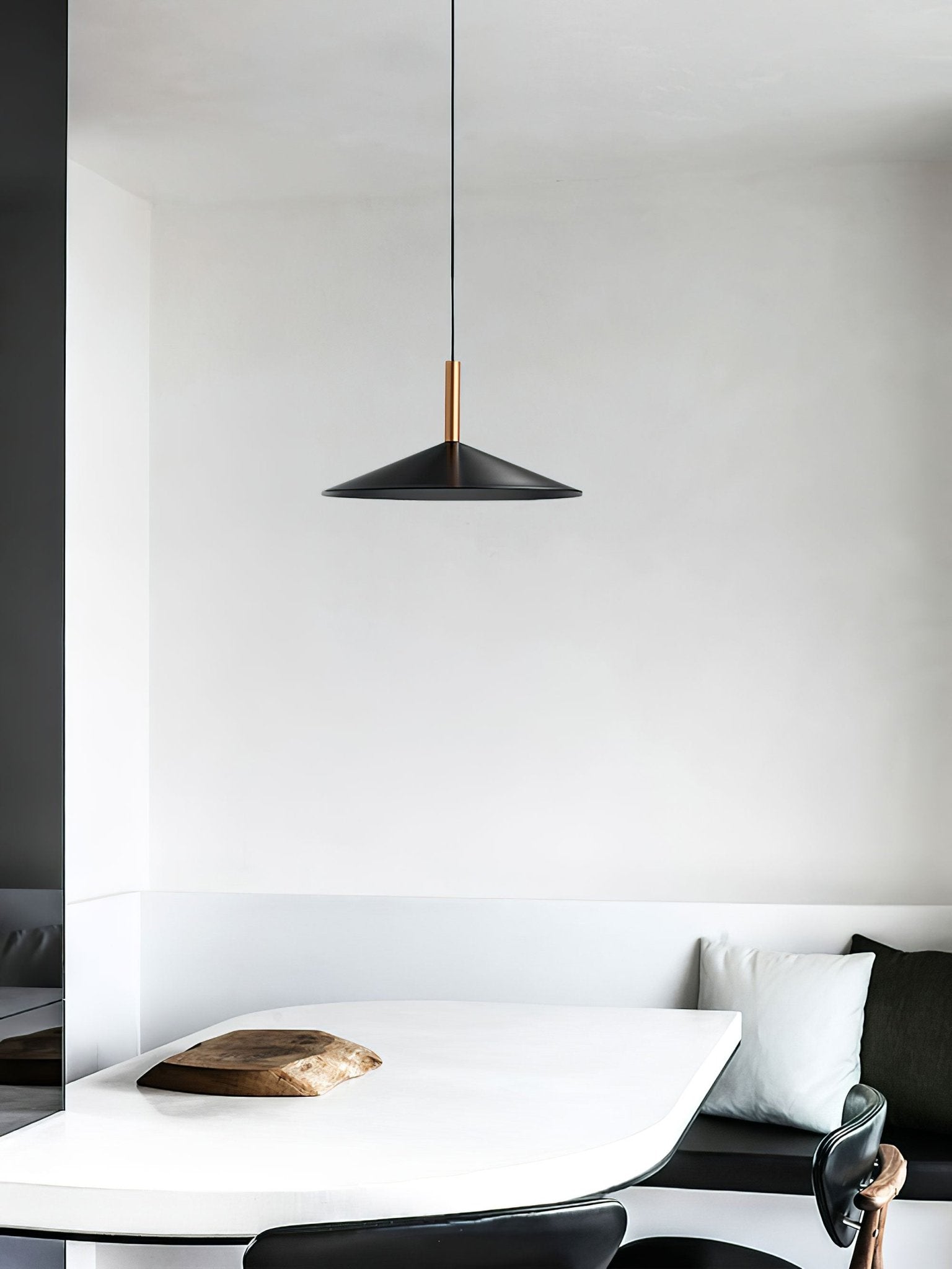 Altura Pendant Lamp | Aluminum & Metal | Gold & Black Shade