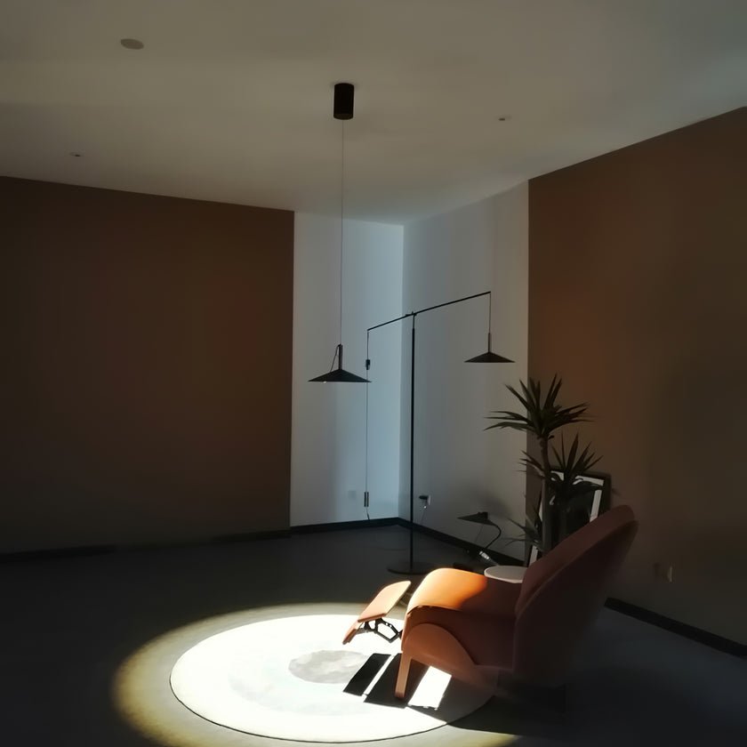 Altura Pendant Lamp | Aluminum & Metal | Gold & Black Shade