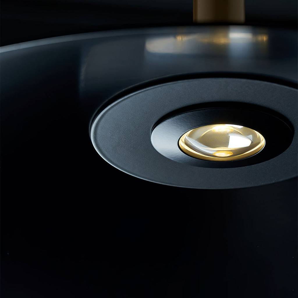 Altura Pendant Lamp | Aluminum & Metal | Gold & Black Shade