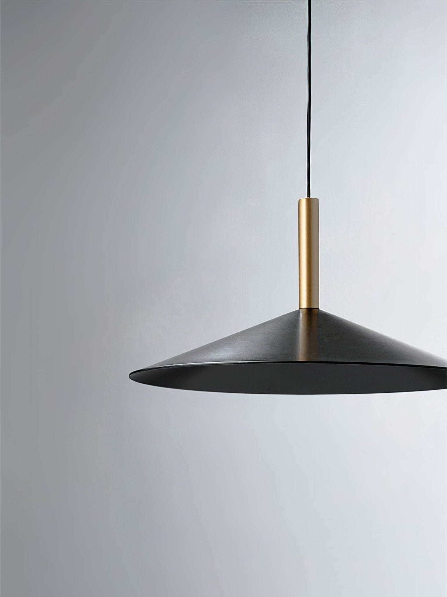 Altura Pendant Lamp | Aluminum & Metal | Gold & Black Shade