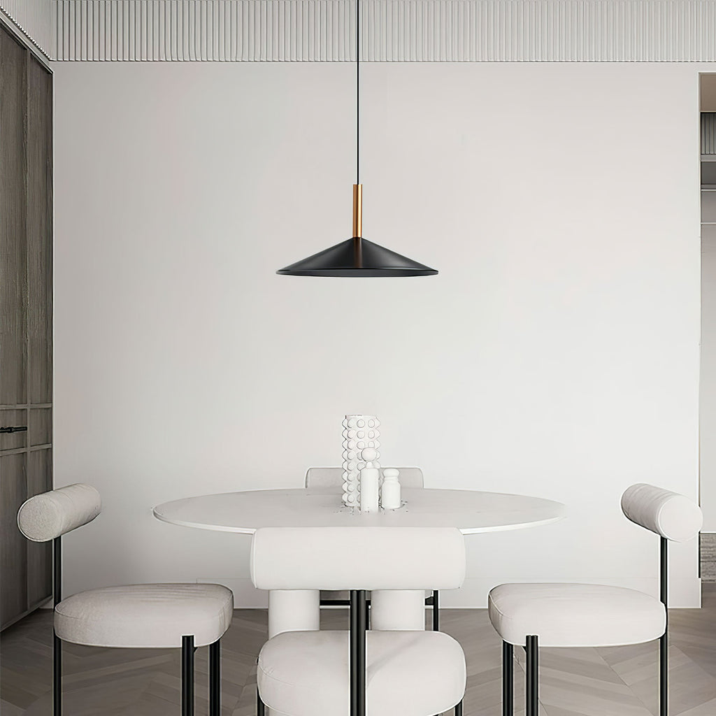 Altura Pendant Lamp | Aluminum & Metal | Gold & Black Shade