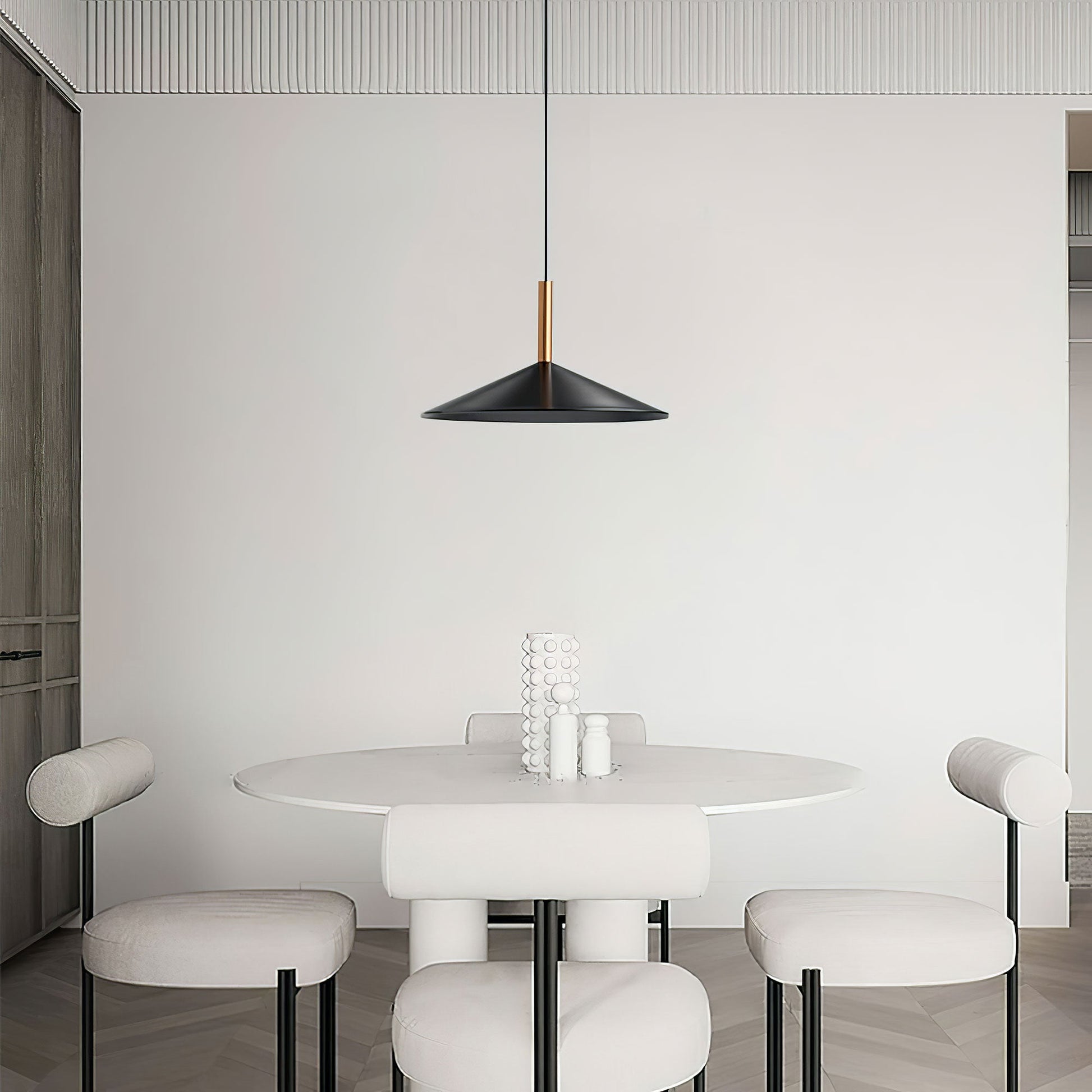 Altura Pendant Lamp | Aluminum & Metal | Gold & Black Shade