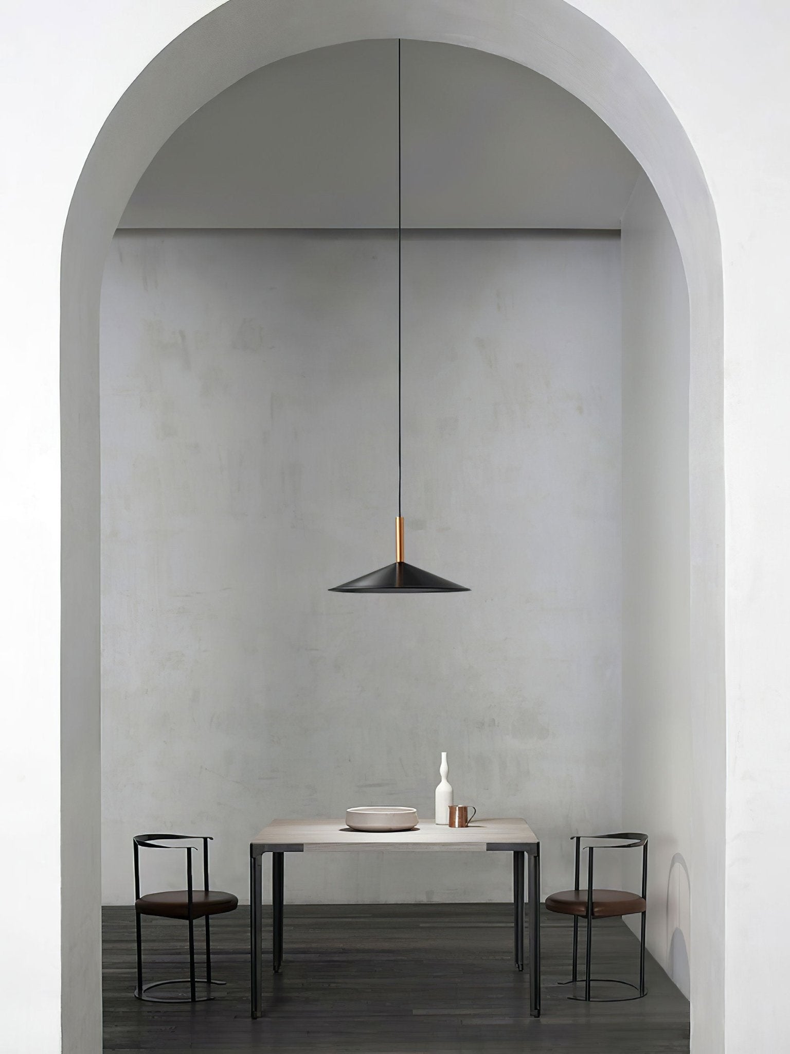 Altura Pendant Lamp | Aluminum & Metal | Gold & Black Shade