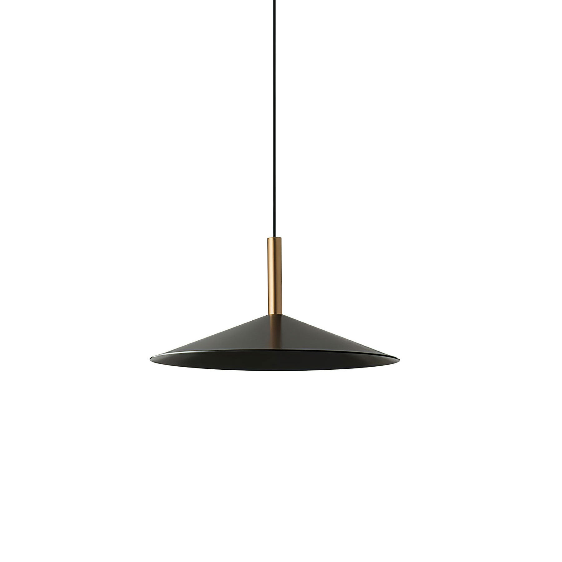 Altura Pendant Lamp | Aluminum & Metal | Gold & Black Shade