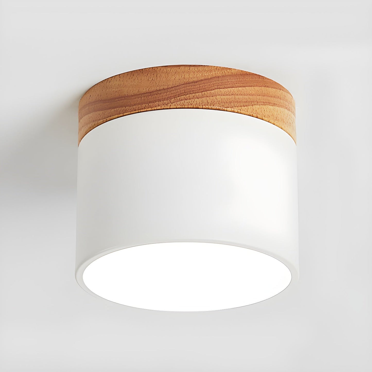 Alva Wooden Surface Downlight | Wood & Metal | Black, White, Grey, Blue, Green, Pink, Coffee