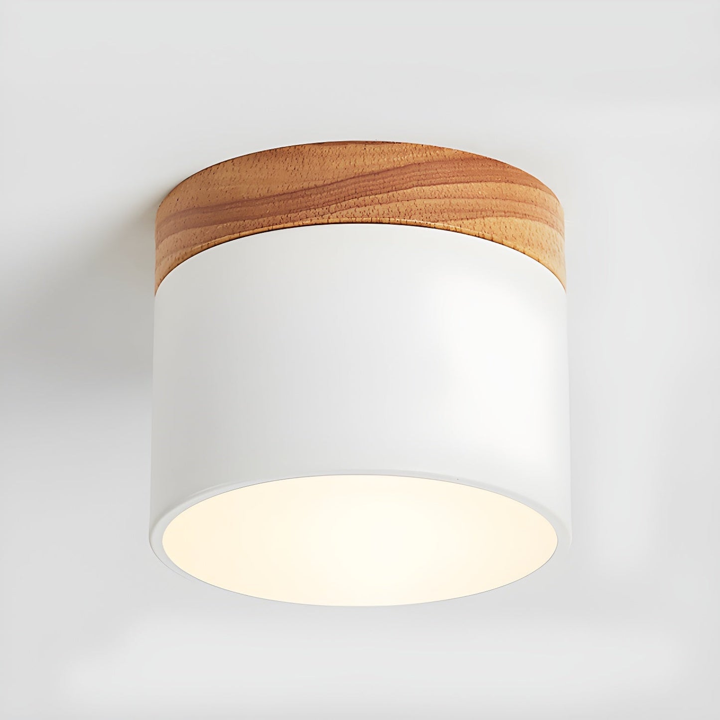 Alva Wooden Surface Downlight | Wood & Metal | Black, White, Grey, Blue, Green, Pink, Coffee