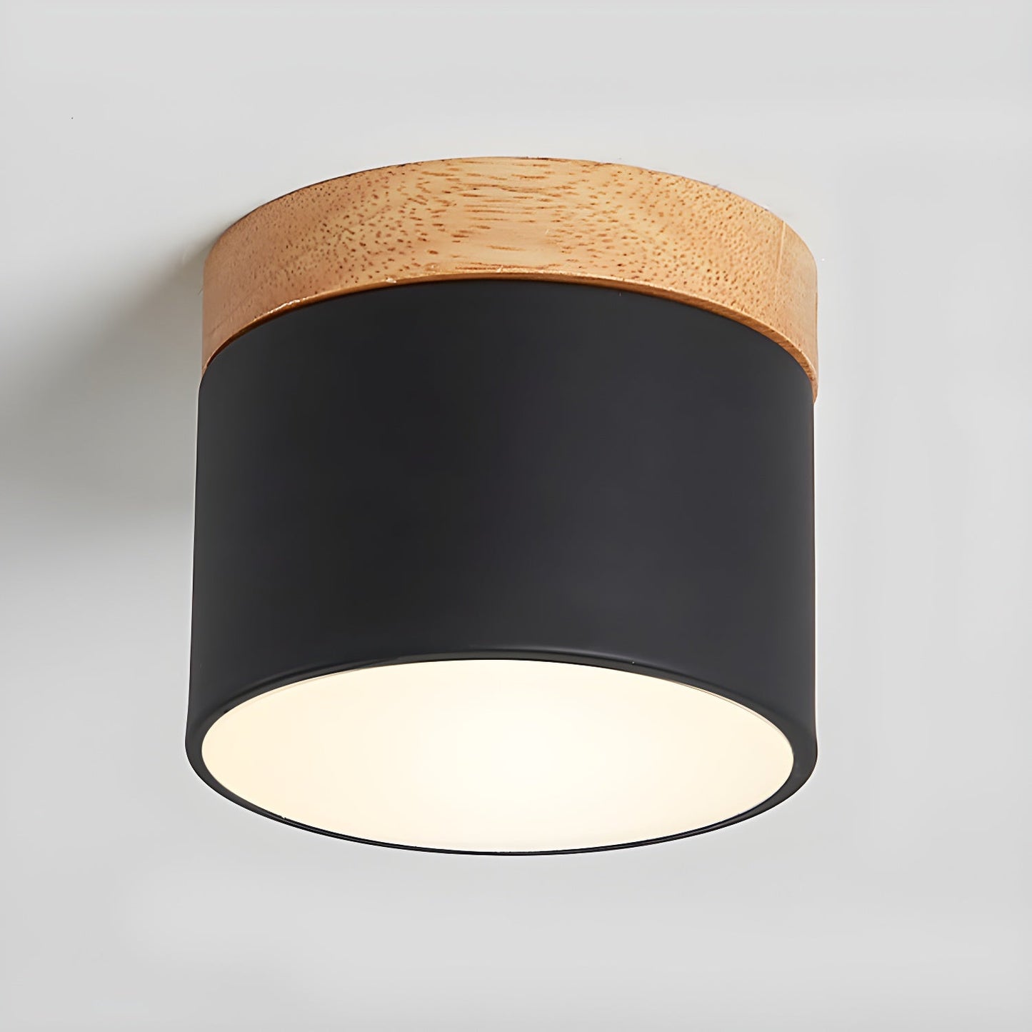 Alva Wooden Surface Downlight | Wood & Metal | Black, White, Grey, Blue, Green, Pink, Coffee