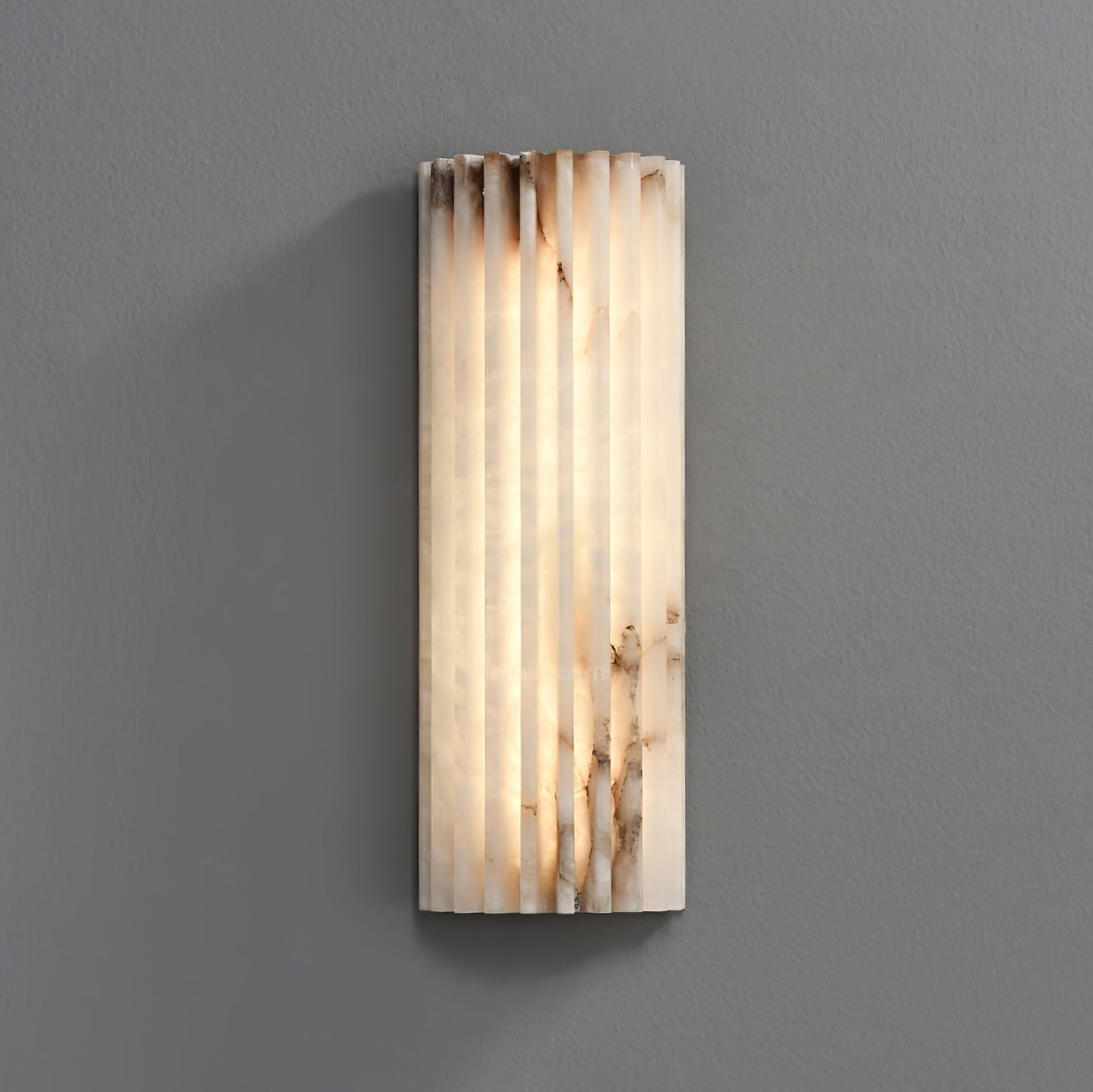 Alvia Alabaster Wall Light | Alabaster | White
