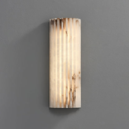 Alvia Alabaster Wall Light | Alabaster | White