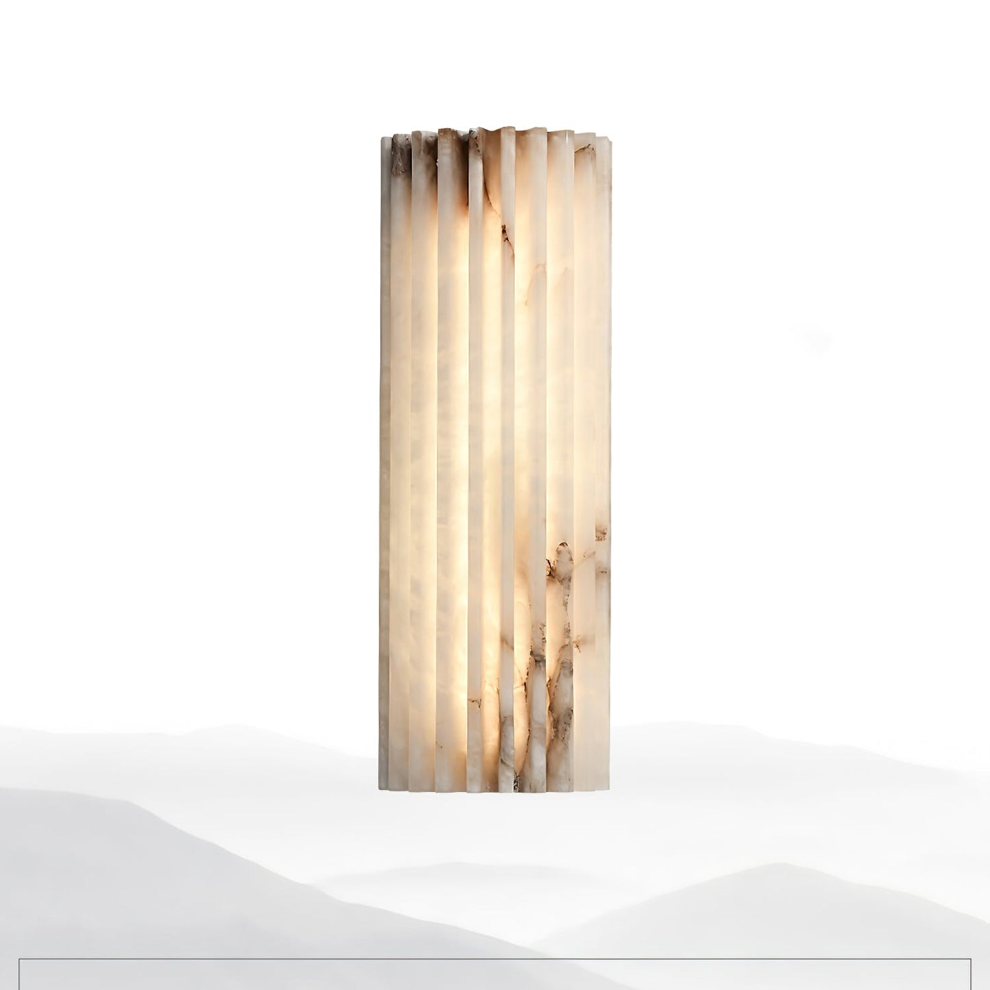 Alvia Alabaster Wall Light | Alabaster | White