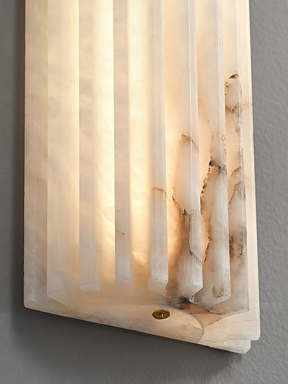 Alvia Alabaster Wall Light | Alabaster | White