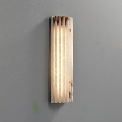 Alvia Alabaster Wall Light | Alabaster | White