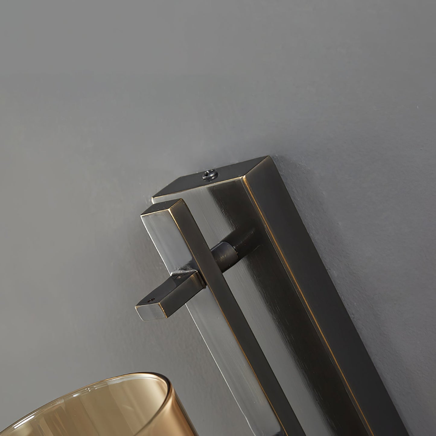 Amalfi Wall Lamp | Metal & Glass | Black & Gold