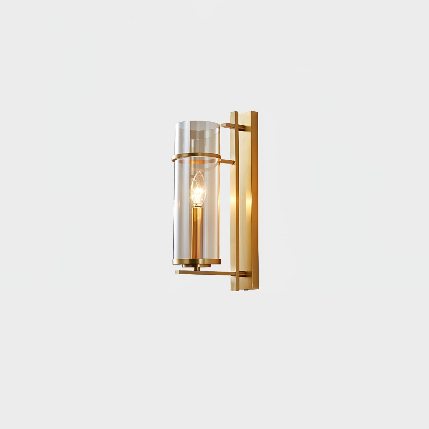 Amalfi Wall Lamp | Metal & Glass | Black & Gold
