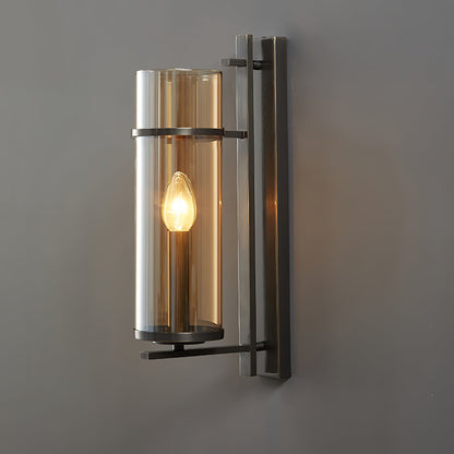 Amalfi Wall Lamp | Metal & Glass | Black & Gold