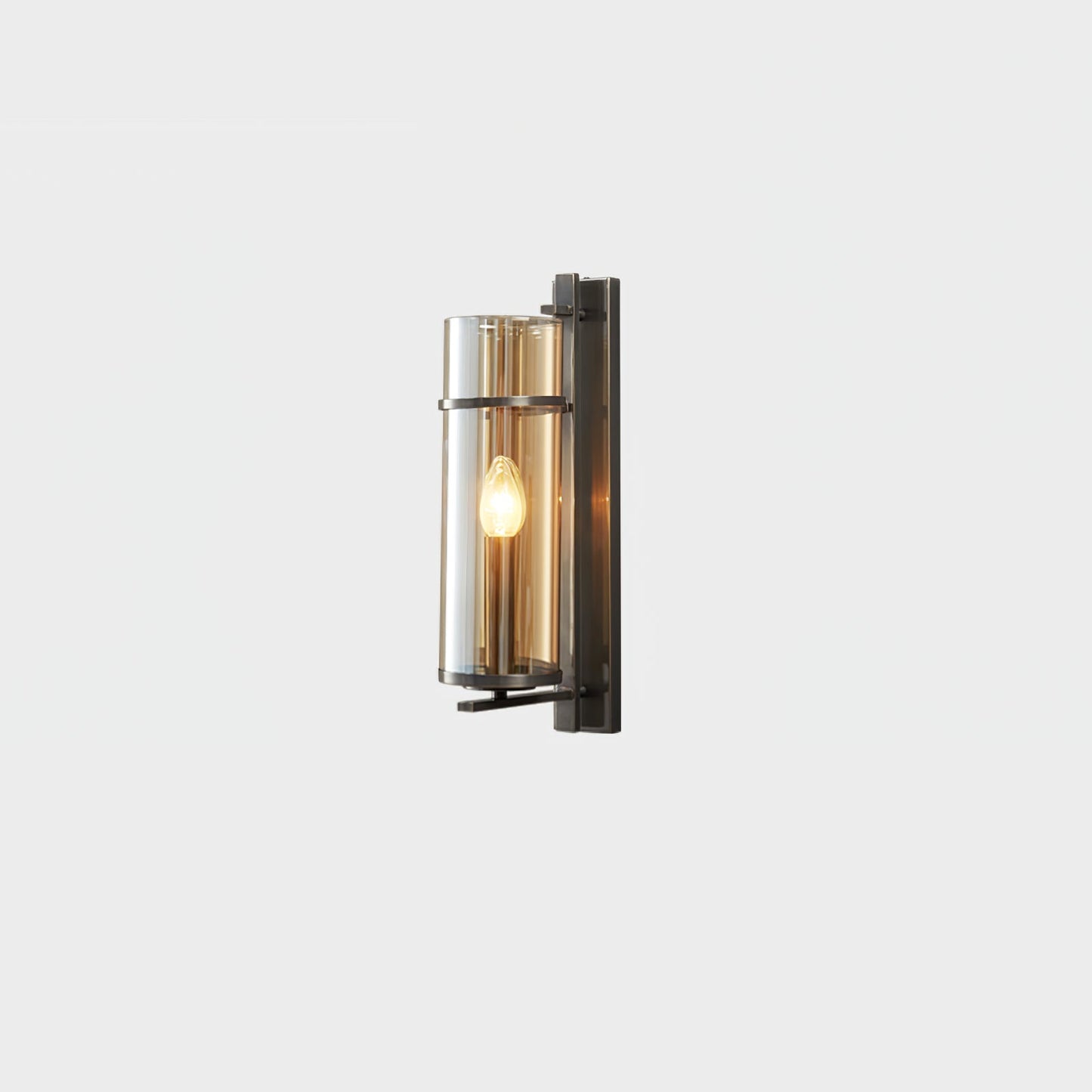 Amalfi Wall Lamp | Metal & Glass | Black & Gold