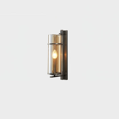 Amalfi Wall Lamp | Metal & Glass | Black & Gold