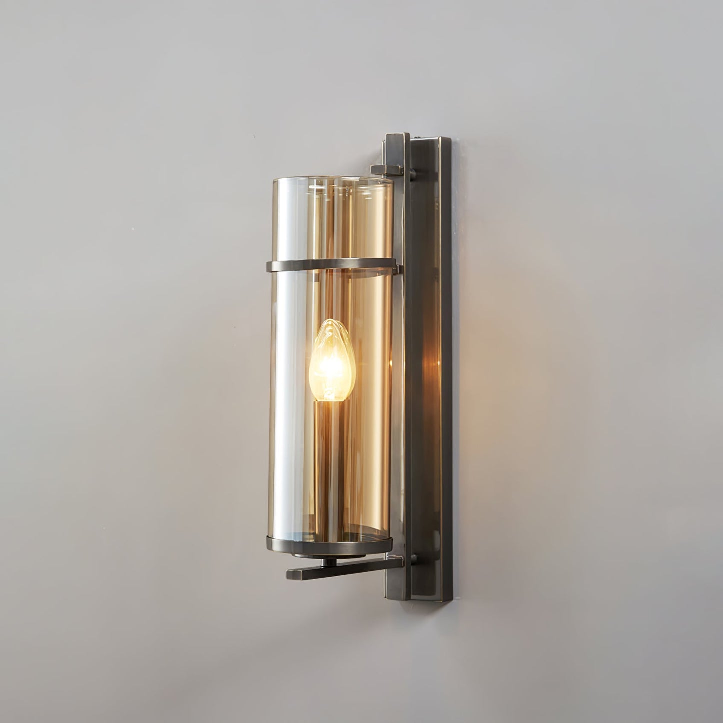 Amalfi Wall Lamp | Metal & Glass | Black & Gold