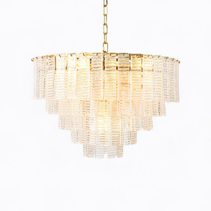 Murano Chandelier | Pink Opaque Glass & Copper | 62cm Diameter