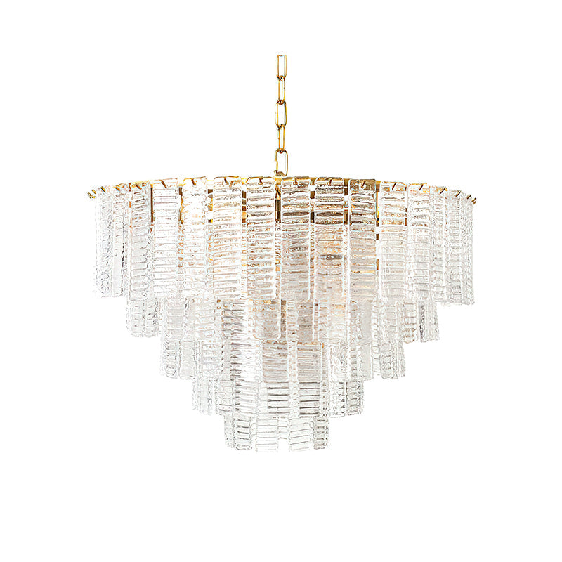 Murano Chandelier | Pink Opaque Glass & Copper | 62cm Diameter