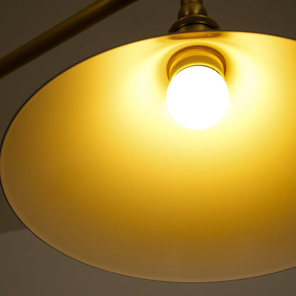 Amelia Chandelier | Brass & Ceramic | 2-Light Retro Design