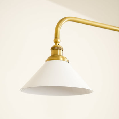 Amelia Chandelier | Brass & Ceramic | 2-Light Retro Design