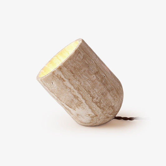 Amidori Table Lamp | Yellow Travertine | Indoor